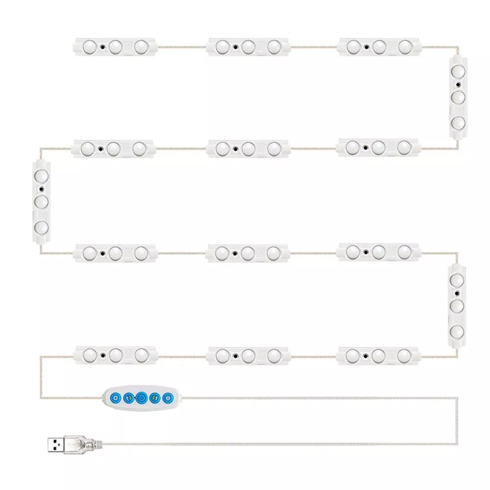 Makeup Mirror Lights LED Light Vanity Kit USB Hollywood Style Lamp Flexible